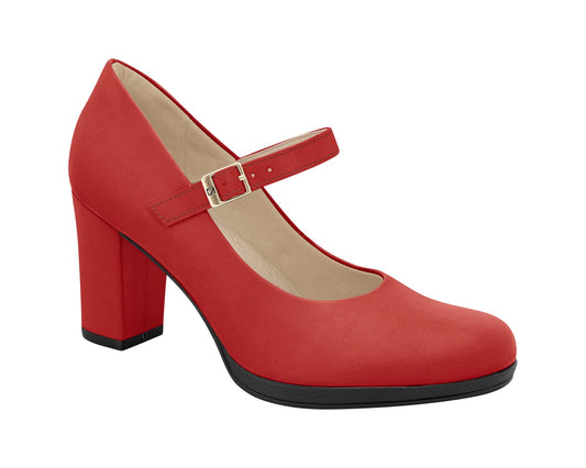 Piccadilly Ref: Denise 130211-92 The Red Court Business Mary Jane Shoe epitomizes the height of refined elegance and professional sophistication in business footwear