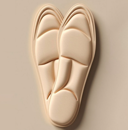 Nude High-Heel Fashion Insoles for Women: 1 Pair of Comfortable and Breathable Inserts